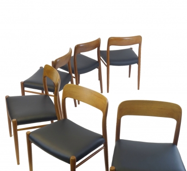 6 chairs by J.L. Möller