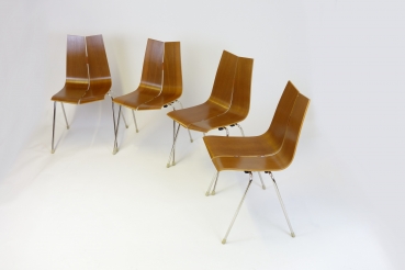 4 GA stacking chairs by Bellmann SOLD
