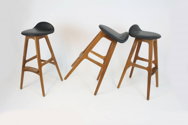 3 Barstools by Erik Buch